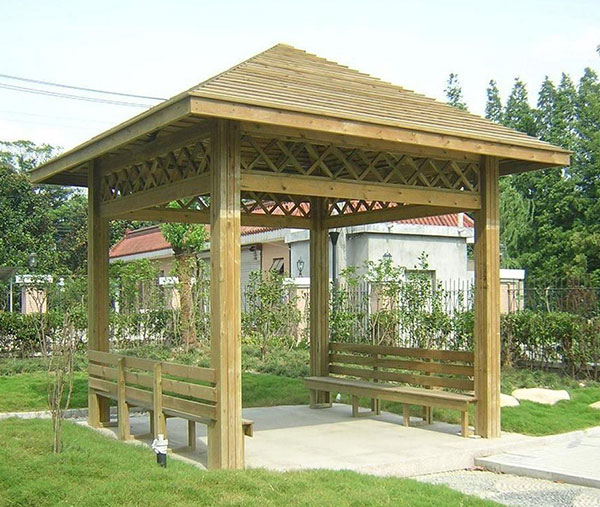 防腐木亭子
