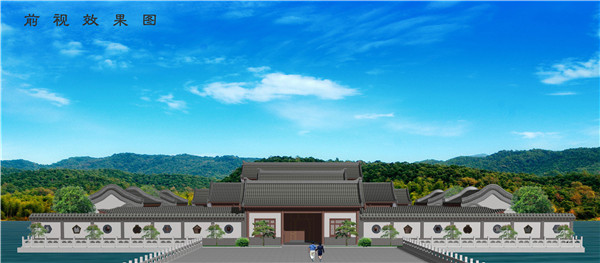 河南四合院前视效果图